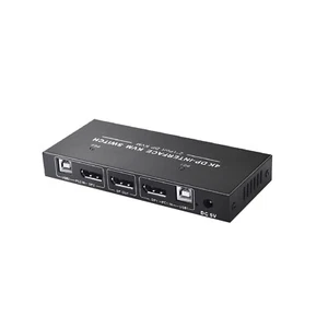 2x1 Displayport KVM Switch 4K/60Hz DP USB KVM Switcher, 2 PC share 1 monitor l - Bild 1 von 14