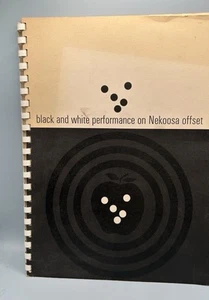 Nekoosa News Paper Company vintage años 70 Las sutilezas del negro - Imagen 1 de 8
