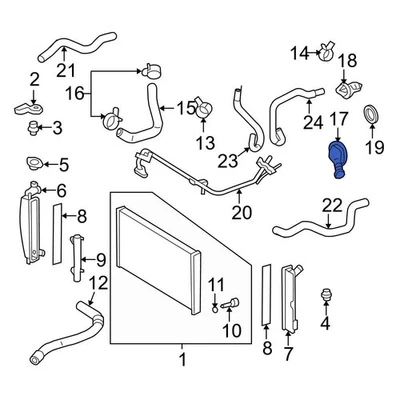 For Toyota Corolla 2000-2008 Toyota 1632122070 Engine Coolant Thermostat Housing Foto 1 de 4
