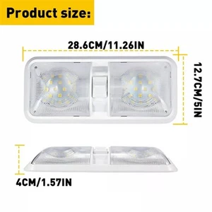 2PCS 12V Led RV Ceiling Dome Light RV Interior Lighting For Boat Trailer Cam*G~ - Picture 1 of 12