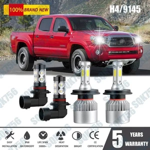 For 2005 2006-2011 Toyota Tacoma LED Headlights High Low Beam+Fog Lights Bulbs 4 - Picture 1 of 14