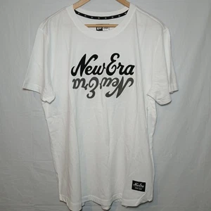 New Era T-Shirt Men's Size Large White Embroidered Blue / Gray Lettering NWT! - Picture 1 of 8