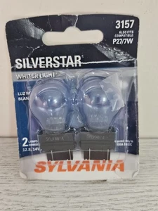 2 Stück Sylvania 3157 Silverstar Auto Mini Glühbirnen weißeres Licht * offene Packung - Bild 1 von 2