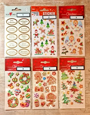 🎅Weihnachts-Aufkleber/Stickers🎄Dekoration/Decoration/Weihnachten🎄NEU/OVP🎅 - Bild 1 von 3