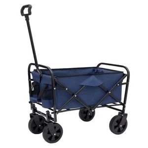 Collapsible Wagon Cart Beach Wagon Heavy Duty Utility Cart Utility Wagon Grocery - Picture 1 of 5