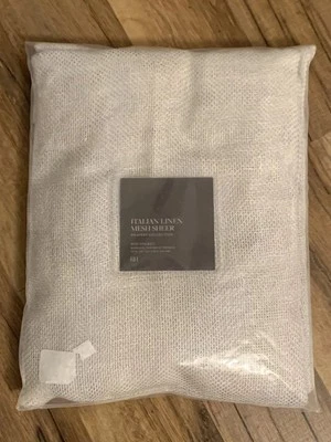 Nuevo Restauración Hardware ITALIANO LINO MALLA CORTINA TRANSPARENTE Niebla 50x120 Foto 1 de 4