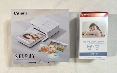 Canon SELPHY CP1500 Photo Printer + Canon KP-108IN Color Ink and Paper Set New - Image 1 of 3