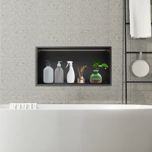 Nicho de ducha LED, nicho de ducha con iluminación, estante de pared empotrado para baño - Imagen 1 de 8