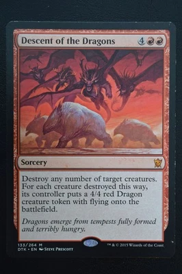Magic The Gathering MTG DESCENT OF THE DRAGONS Dragons of Tarkir LP Played - Image 1 of 2