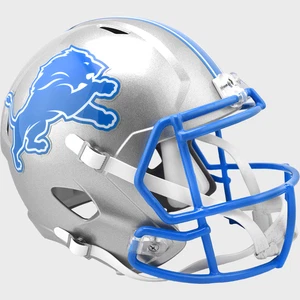 DETROIT LIONS NFL Riddell Speed Full Size Replica Football Helmet - Picture 1 of 3