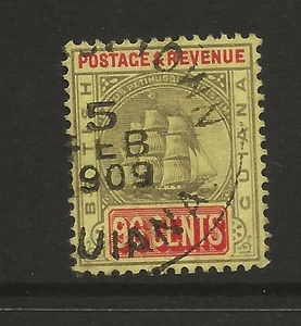BRITISH GUIANA SG250 96c Black and Verm on Yellow Fine Used Cat £50 UK P&P Free - Picture 1 of 2