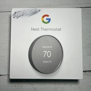 Google Nest Termostato Inteligente Programable Wi-Fi Termostato Nieve Nuevo Caja Abierta - Imagen 1 de 6