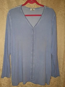 Pure Fashion✨️Designer Sweatshirt Pullover✨️Gr. 44; XL-2XL✨️Hellblau✨️ Nieten - Bild 1 von 11