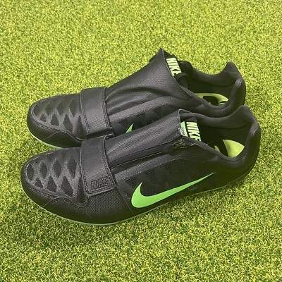 Nike Zoom Long Jump 4 Talla 12.5 Negro Verde 415339-035 Foto 1 de 4