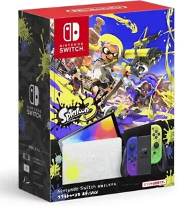 Nintendo Switch OLED Model Splatoon 3 Limited Edition Console NUOVA giapponese - Foto 1 di 10