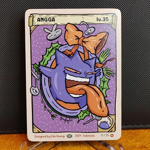 Pokemon Karte Pokedo Angga/Gengar HoHo Holiday/Christmas V2 Derpy - Bild 1 von 2