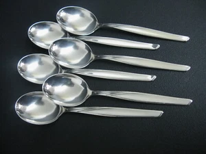 BSF Modell JASMIN Silberbesteck Dessertlöffel 6 Personen in Silber 90er TOP - Bild 1 von 2