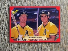1988 Classic Red #NNO Jose Canseco / Mark McGwire Oakland Athletics