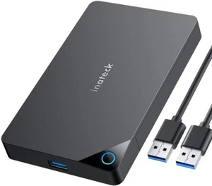 Inateck Festplattengehäuse 2,5" USB 3.0 Gehäuse für 7/ 9,5 mm 2,5" SATA HDD SSD - Bild 1 von 7