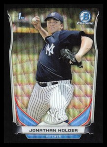 2014 Bowman Draft Jonathan Holder  Black Wave Refractor CDP88 New York Yankees