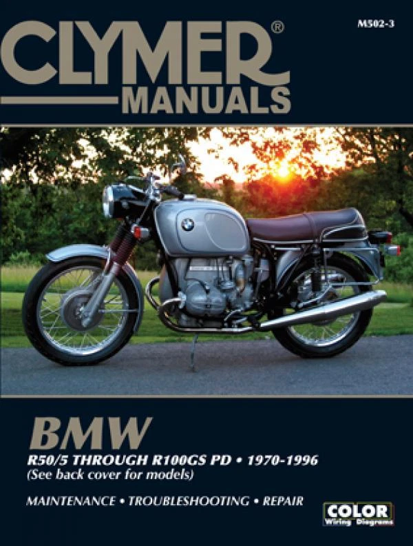 Manual de servicio y reparación Clymer M502-3 para BMW R50/5 1970-96 a través de R100GS Foto 1 de 1