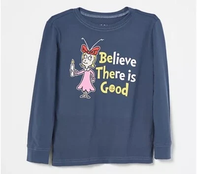 Camiseta Life Is Good Dr Seuss Juvenil Talla L Azul Manga Larga NUEVA Foto 1 de 4