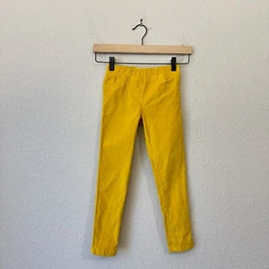 BODEN Corduroy Chino Pants Girls Sz 7Y Mustard Yellow Pull On - Picture 1 of 9