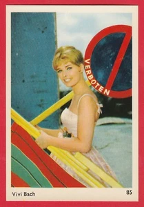 Tarjeta de estrella de película de confitería de hoja de 1960 #85 de la actriz danesa Vivi Bach - Imagen 1 de 1