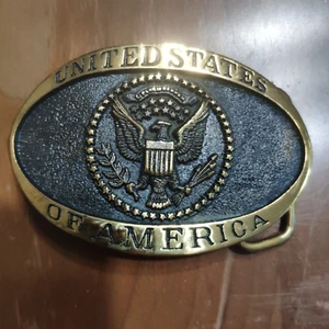 Heritage Mint United States of America Eagle Seal Solid Brass Belt Buckle 5401 - Picture 1 of 6