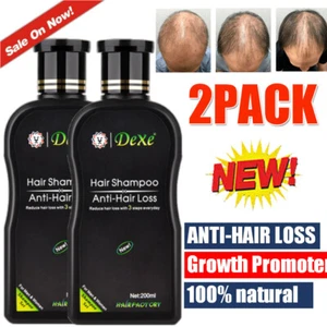 2*200ml Fast Hair Growth Shampoo For Women Men Anti Hair Loss Care Thickening - Picture 1 of 19