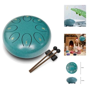 rain drum for outside,Steel Tongue Drum 8 Notes 6 Inches Chakra Tank Drum Ste... - Picture 1 of 8