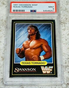 1991 Swanson WWF TEXAS TORNADO PSA 9 Mint 🔥! POP 7! 