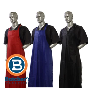 Butcher's Polyester Plain Apron Cooking Fish Chef Cleaning Kitchen Catering - Picture 1 of 4