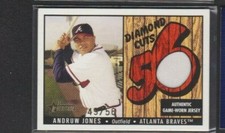2003 BOWMAN HERITAGE DIAMOND CUTS GOLD FOIL JERSEY RED ANDRUW JONES RARE SP #/56
