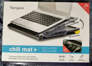 OPEN BOX Targus AWE81US 17 Chill Mat Plus+ With 4-Port Hub - NEVER USED! - Afbeelding 1 van 2
