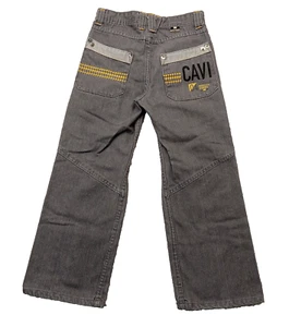 Cavi Jeans 26 X 22 Boys 8 Y2K Baggy Loose Hip Hop Grey Denim Streetwear - Picture 1 of 7