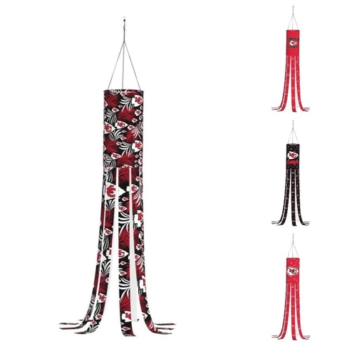 Kansas City Chiefs Outdoor Garden Windsock Decor Porch Deck Wind Sock 6*40in Cover
