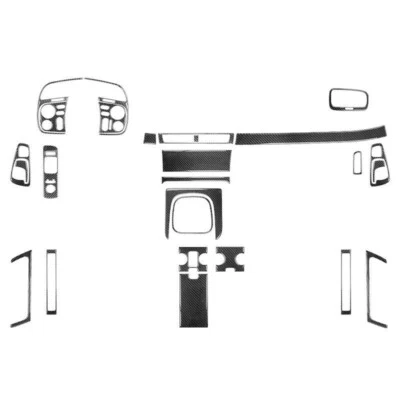 Juego completo de 27 piezas de cubierta interior de fibra de carbono para Honda S2000 2004-2009 Foto 1 de 4