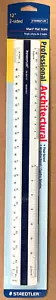 Staedtler Mars 561 89-100 Flat Ruler Architectural Scale D-Sided Brand NEW - Picture 1 of 6