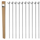 METAL STEEL BARRIER FENCING FENCE PINS STAKES POSTS ROAD PINS 1.25m Pack of 10