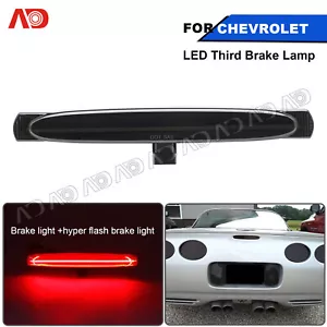 For 97-04 Chevy Corvette C5 Black LED F1 Style Strobe Third 3rd Tail Brake Light - Foto 1 di 9