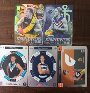 AFL Teamcoach 2023 Craft Star Powers Best & Fairest Lot of 5 Unused Codes - Picture 1 of 5