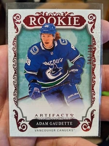 2018-19 Upper Deck Artifacts Rookie Adam Gaudette Ruby Red Maple Leafs 342/399 - Picture 1 of 1