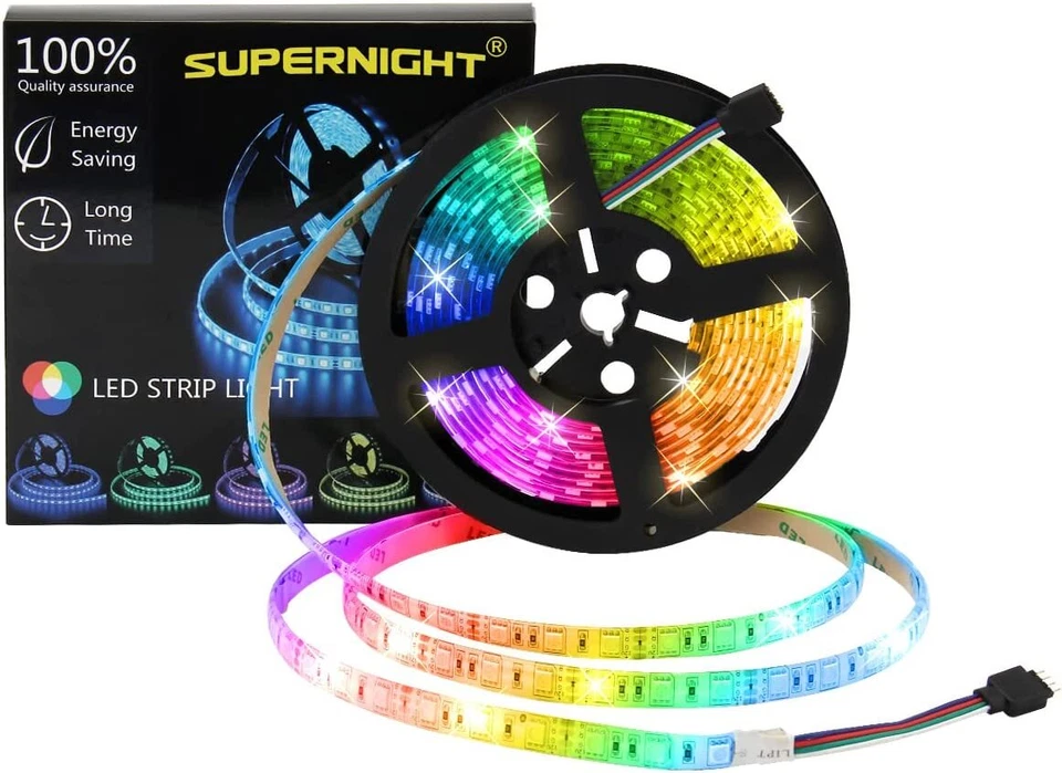 5M RGB LED Strip Light SMD 5050 Waterproof Color Changing Tape Light 300 LEDs - Image 1 of 4