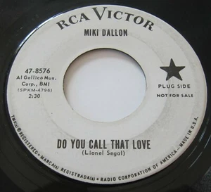 Miki Dallon ‎– Do You Call That Love / Apple Pie 45 RCA Victor Garage Rock Beat - Imagen 1 de 2
