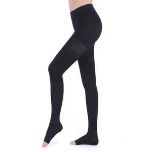 Opaque Compression Pantyhose Stockings Hose Medical Flight Travel Varicose Veins - Picture 1 of 14