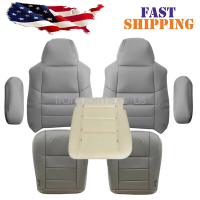 Cubierta de asiento delantero/gris espuma del conductor para Ford F250 F350 Lariat Super Duty 2002-2007 Foto 1 de 4