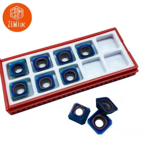 10 piezas inserto de fresado de carburo CNC SEHT1204 SEKT1204AFTN ZM1135, para KM12, HRC30-HRC55 - Imagen 1 de 7