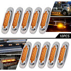 10 Amber Side Marker Light 6.37" Led Truck Trailer Clearance Lamp Waterproof Cus