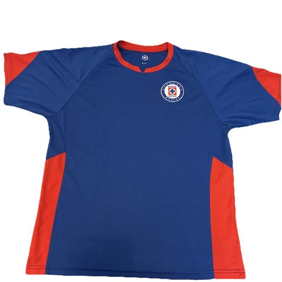Camisa masculina estilo jersey Cruz Azul FC ícone grande esporte manga curta - Imagem 1 de 4